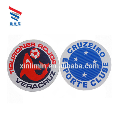 Στυλ κουμπί Custom Design σίδερο σε υφασμένα πακέτα για την ομάδα ποδοσφαίρου Προσαρμοσμένο