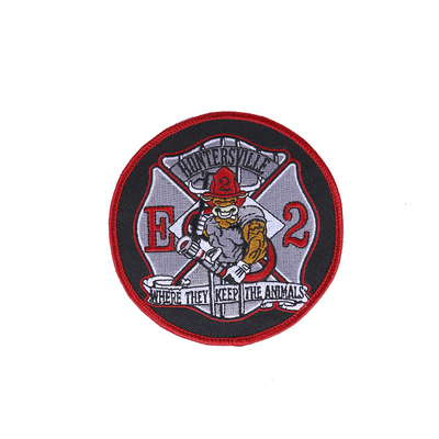 Ετικέτα 3D Custom Texture Logo Soft Plastic Badge Πυροσβεστικές μπαλώσεις για ένδυση Direct