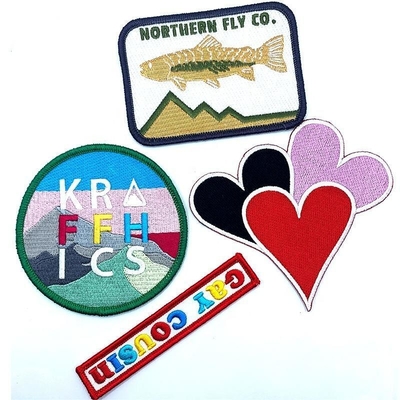 3D Custom Fabric Embroidered Patch Badges for Decoration Sequins Έμβρυο ρούχων