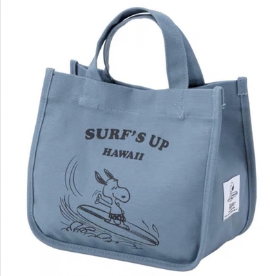 Βιομηχανικό σύγχρονο σχεδιασμό νουβέλες Canvas Tote τσάντα για παντοπωλεία και επιχειρηματικά ψώνια