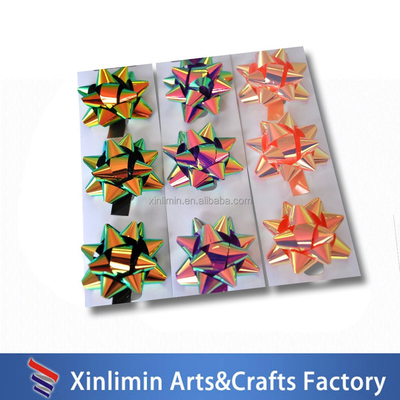 Προσαρμοσμένο Custom Style Ribbon Bow με ελαστικό βρόχο 2016 λογότυπο και περιστροφική εκτύπωση