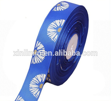 Επεξεργασία δώρων Προσαρμοσμένη κορδέλα Grosgrain με εκτυπωμένη οθόνη λογότυπου