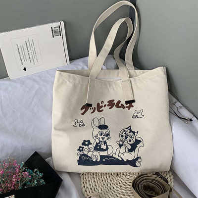 Πολυδιάστατη και φιλική προς το περιβάλλον Custom Cotton Canvas Grocery Bag Beach Tote Shopping Bag