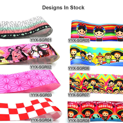 100% πολυεστέρα μονό πρόσωπο σχεδιαστής Grosgrain Ribbon Strip 3 ίντσες