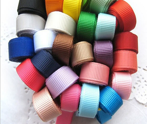 6mm-40mm 196 επιλογές χρώματος Custom Strip Polyester Grosgrain Ribbon σε σατέν
