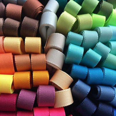 6mm-40mm 196 επιλογές χρώματος Custom Strip Polyester Grosgrain Ribbon σε σατέν