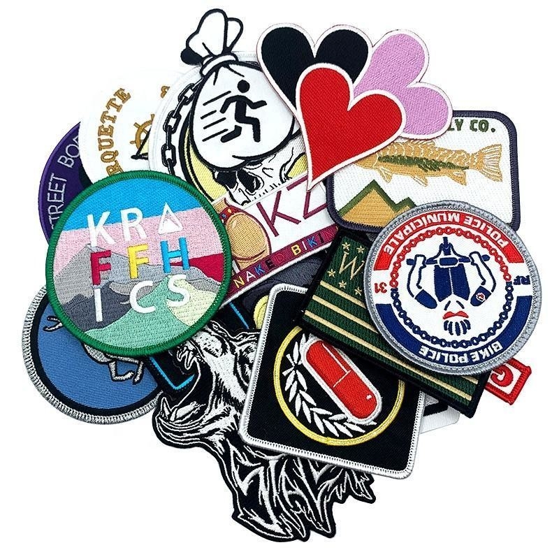 3D Custom Fabric Embroidered Patch Badges for Decoration Sequins Έμβρυο ρούχων