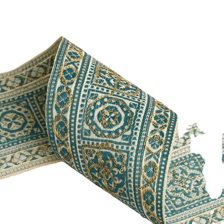 Υψηλής αντοχής διπλής όψης Custom Jacquard Ribbon για συσκευασία δώρων και διακόσμηση