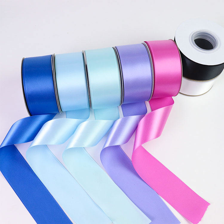 100% Polyester Single Face Satin Ribbon σε 196 χρώματα 38mm 50mm 100 Yards/Roll